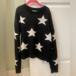 Girls black star sweater